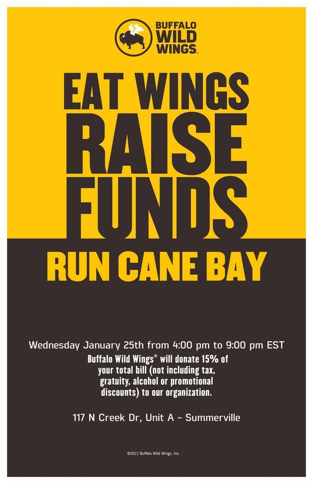 Wing night to support Cane Bay Cross Country, Buffalo Wild Wings