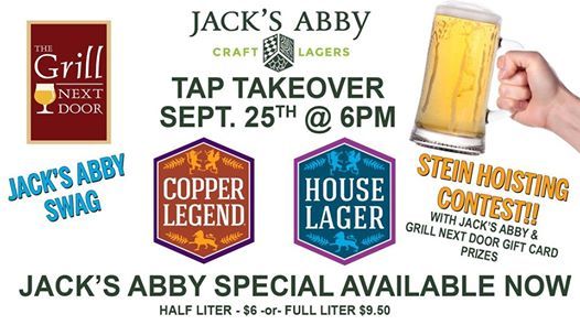 Jacks Abby Tap Takeover At The Grill Next Door Methuen