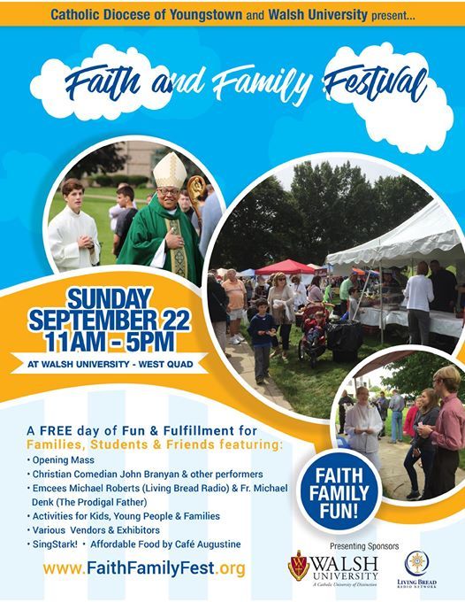Joe Collins At The Faith Family Fest Walsh University Canton September 22 19 Allevents In