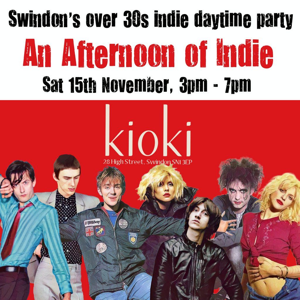 An Afternoon of Indie: SWINDON (over 30s only), 3pm-7pm, 15 November | Event in Swindon | AllEvents