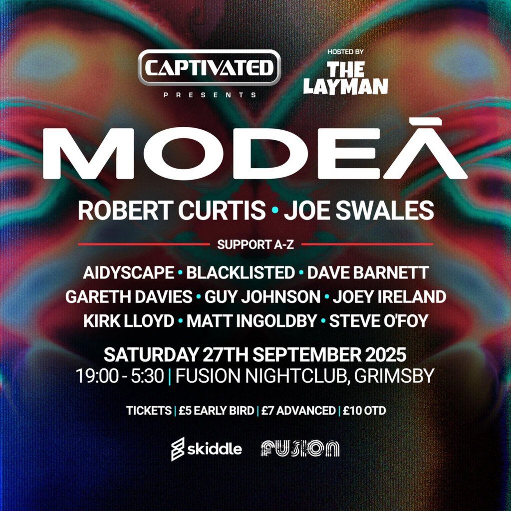 Captivated Presents: Modeã, 27 September | Event in Grimsby | AllEvents