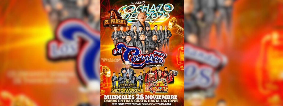BANDA LOS COSTEÑOS, BANDA RIO BALSAS & MAS, 26 November | Event in Houston | AllEvents