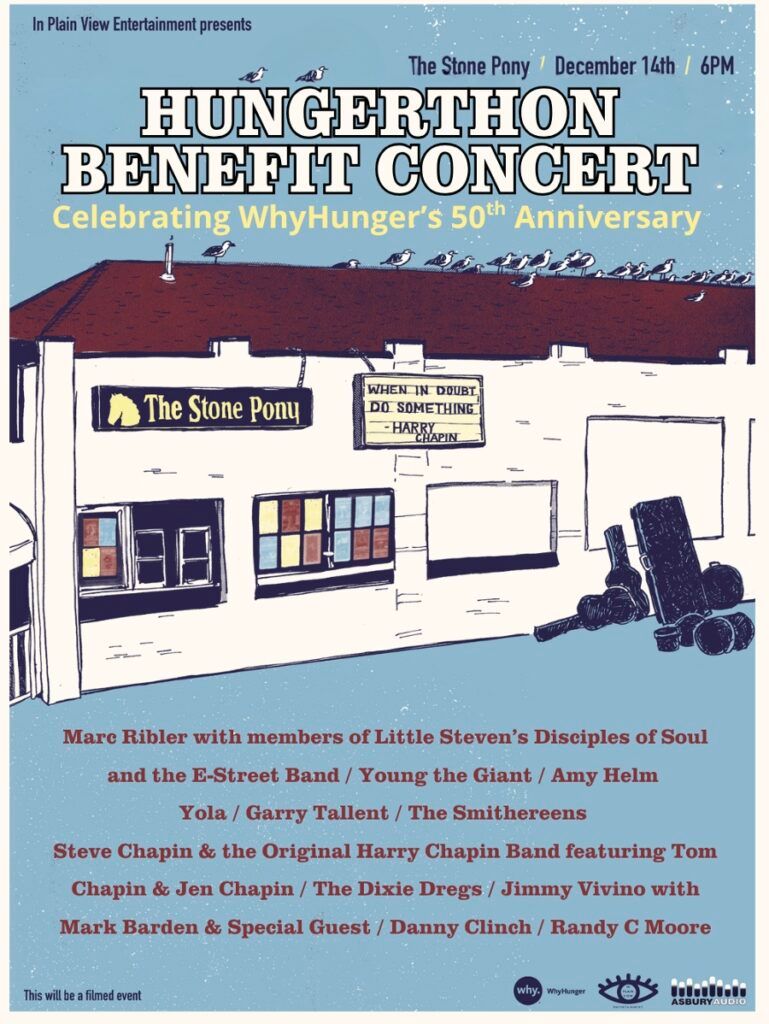 WhyHunger Celebrates 50th Anniversary /Hungerthon Benefit Docu-Concert at Stone Pony, 14 December | AllEvents