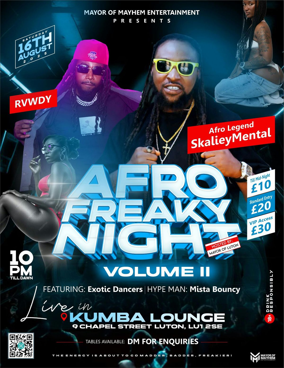 AFRO FREAKY NIGHT - VOLUME 2, 16 August | Event in Luton | AllEvents