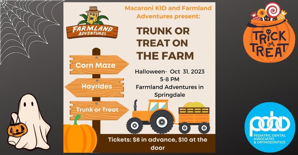 Macaroni KID Trunk or Treat on the Farm @Farmland Adventures, 31 October | Event in Fayetteville | AllEvents.in