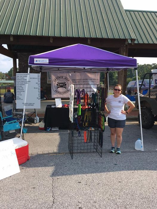 Upstate Jeep Paracords and Decals at Seneca Jeepfest, Seneca, South