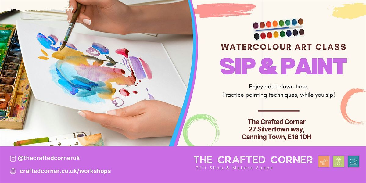 Sip & Paint: Watercolour Art Class, 21 November | Event in London | AllEvents