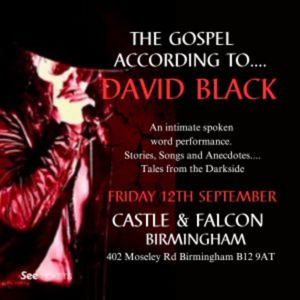 The Gospel According To David Black, 12 September | Event in Birmingham | AllEvents