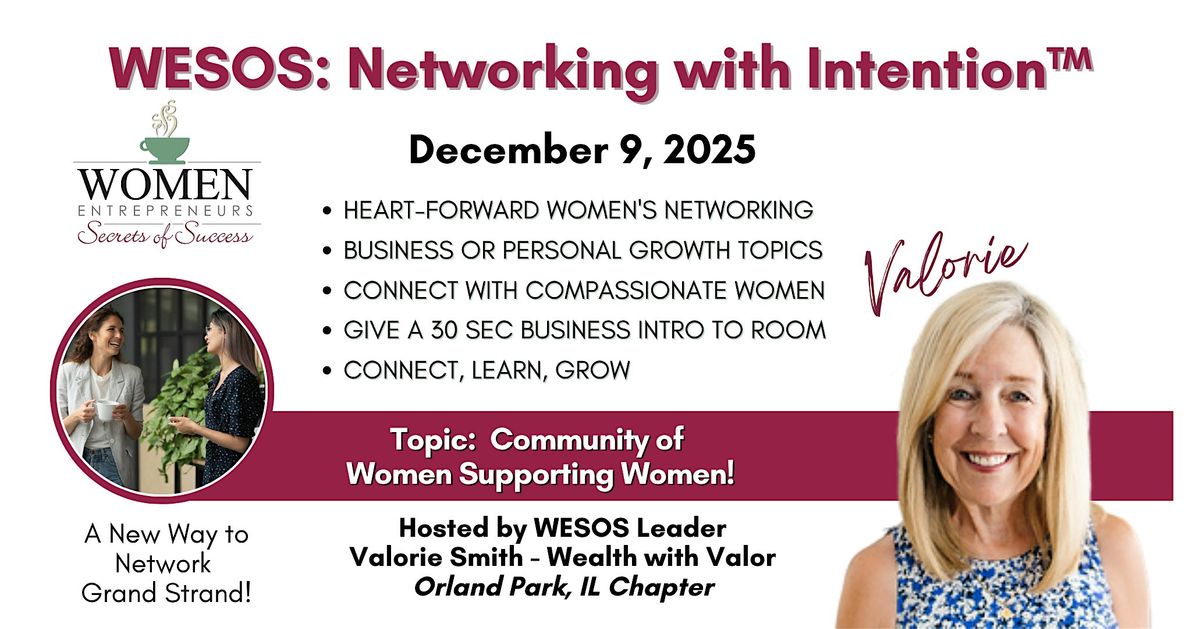 WESOS Myrtle Beach: Mingle - getting to know you and your business, 9 December | Event in Myrtle Beach | AllEvents