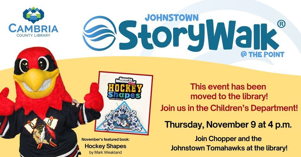 Stories & Activities with Chopper and the Johnstown Tomahawks, Cambria