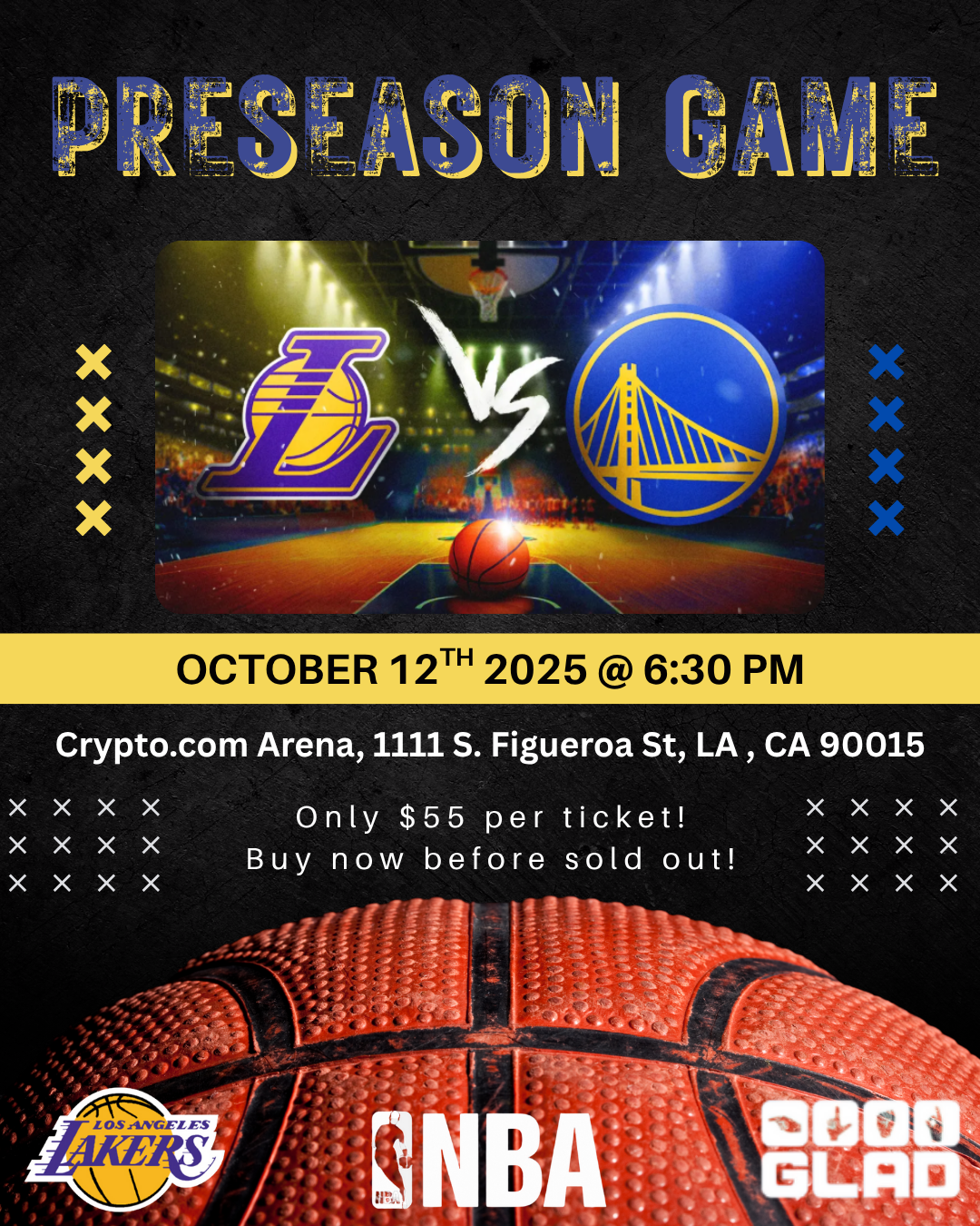 Golden State Warriors at Los Angeles Lakers