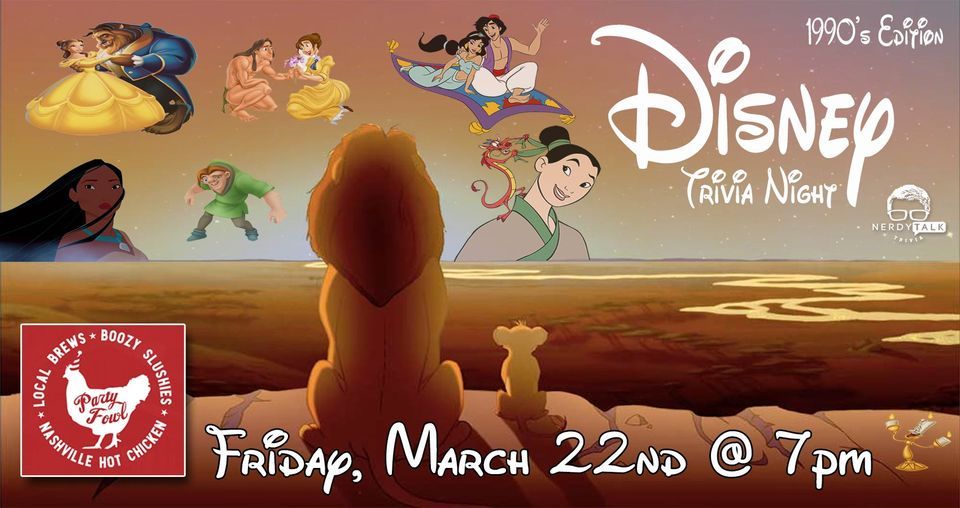 90s Disney Trivia Night in Chattanooga! , Party Fowl (Hamilton Place