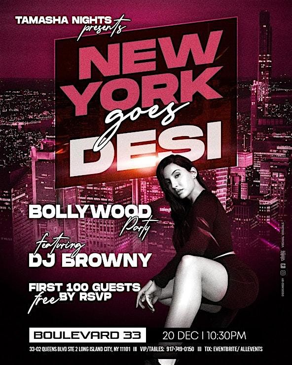 THE BEST NEW YORK GOES DESI BOLLYWOOD PARTY@BOULEVARD 33, 20 December | Event in Queens | AllEvents