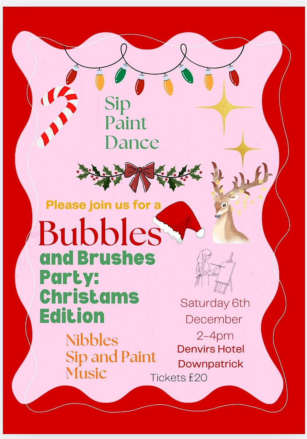 Bubbles and Brushes Party: Christmas Edition, 6 December | Event in Downpatrick | AllEvents