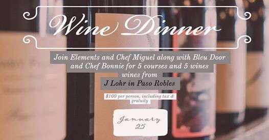 January Wine Dinner At Bleu Door Bakery Ridgefield