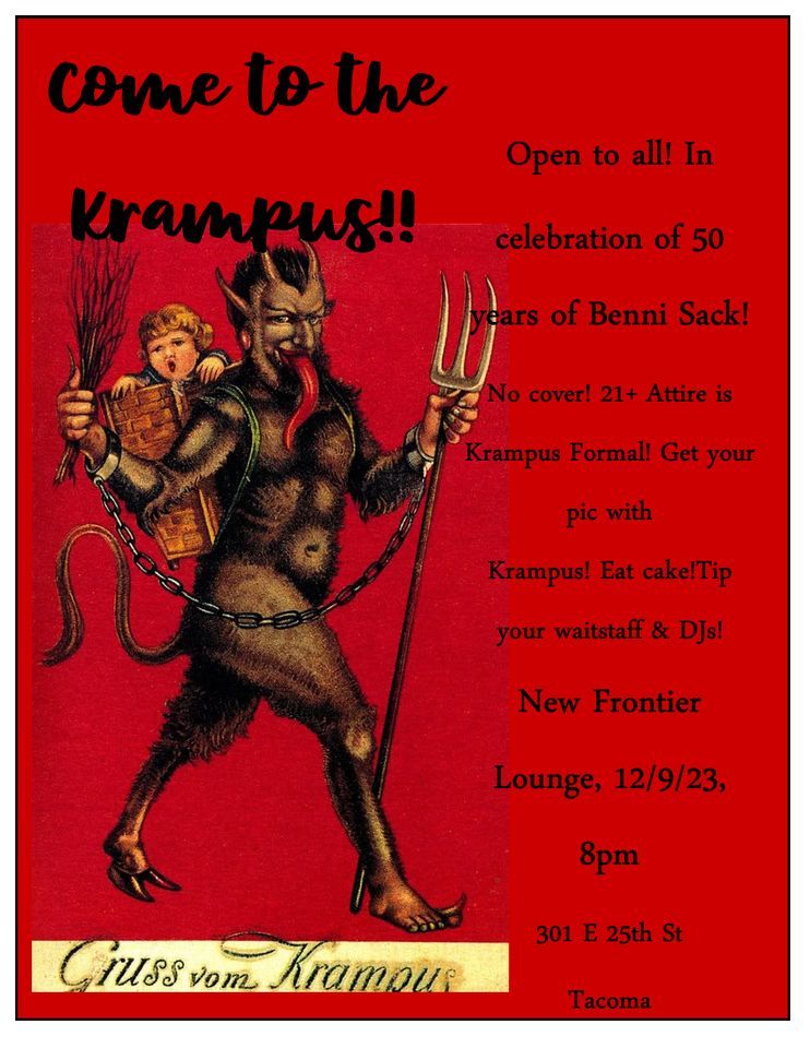 Krampus Formal! Bennies Bday at The New Frontier Lounge, 301 E 25th St