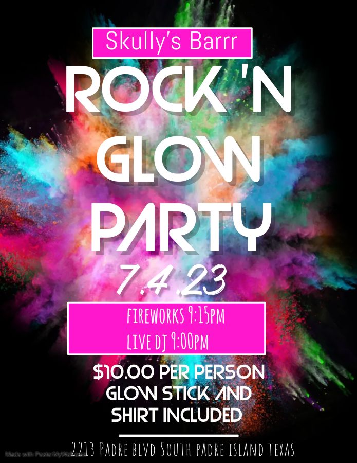 Skullys Rock and Glow Party , Skully's Barrr, South Padre Island, July