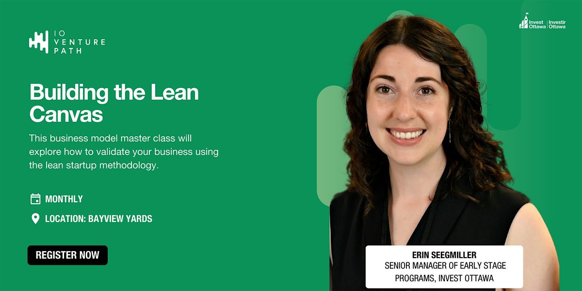Building the Lean Canvas | Startup Fundamentals, 20 January | Event in Ottawa | AllEvents