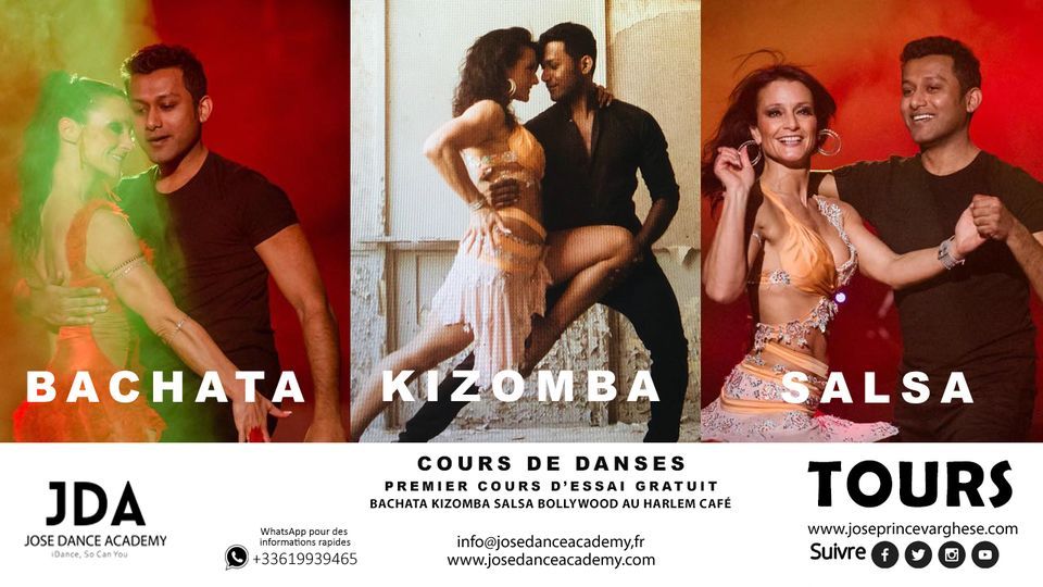 Cours de Salsa Bachata et Kizomba, Harlem Café, Jouélèstours, 26