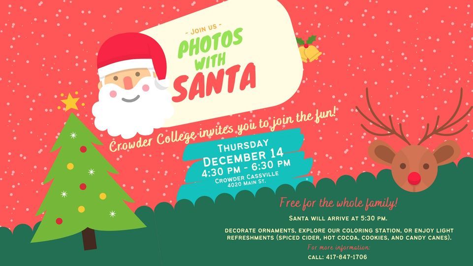 Photos with Santa Free Event, Crowder College Cassville