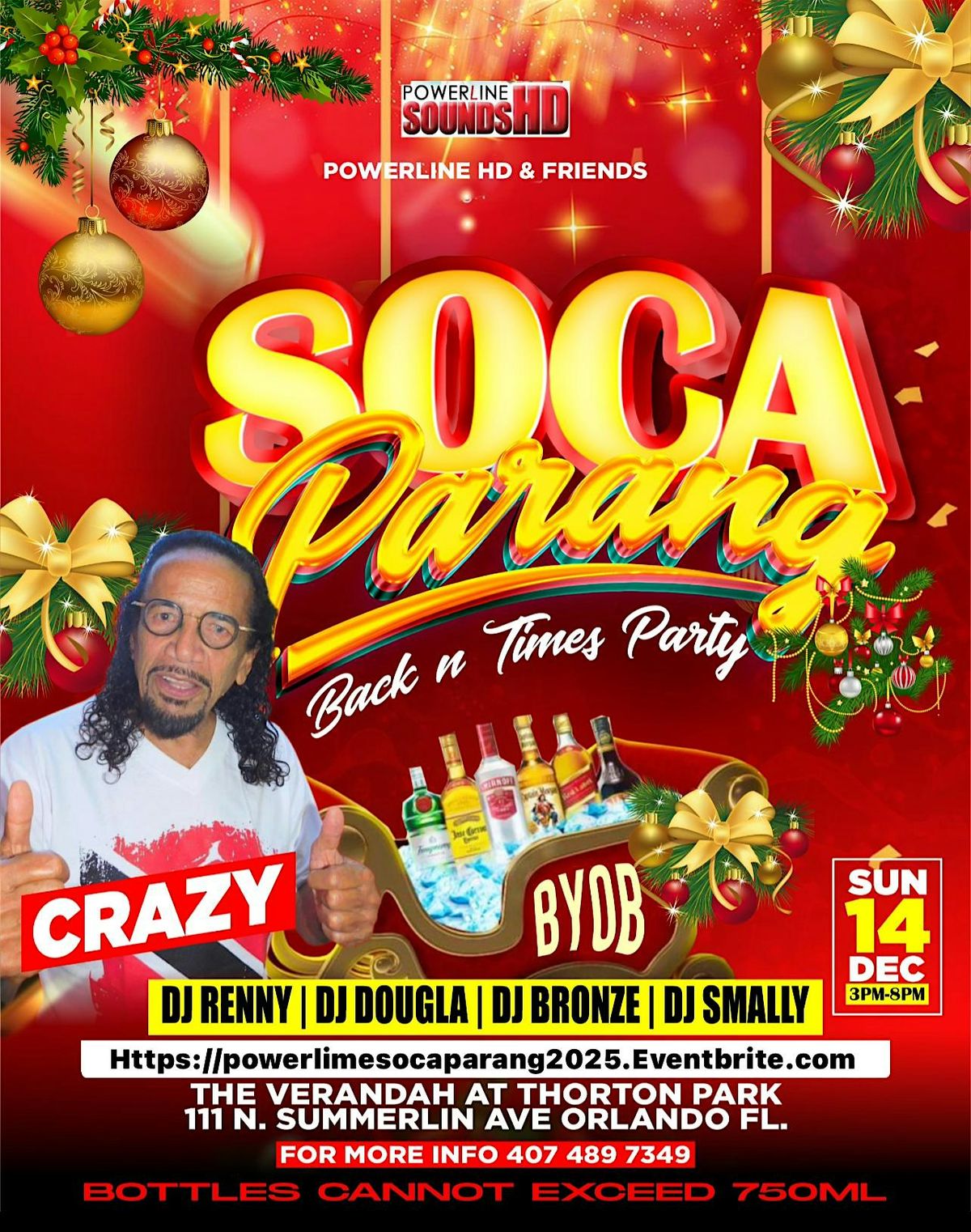 BACK IN TIMES SOCA PARANG PARTY, 14 December | Event in Orlando | AllEvents