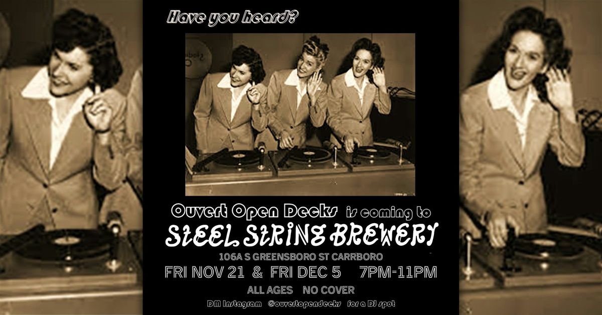 Ouvert Open Decks DJ Night | Event in Carrboro | AllEvents