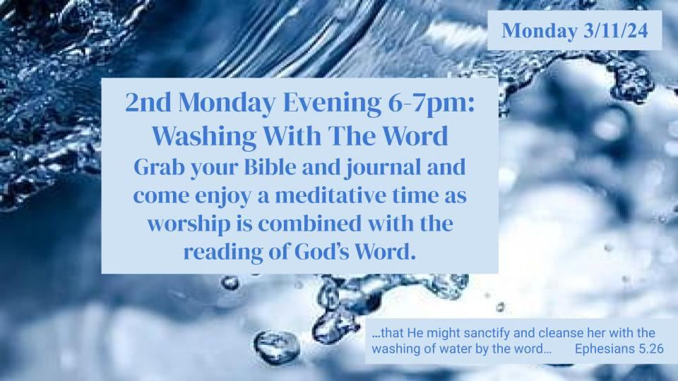 Washing With The Word, Southeast Texas House of Prayer, Beaumont, 11