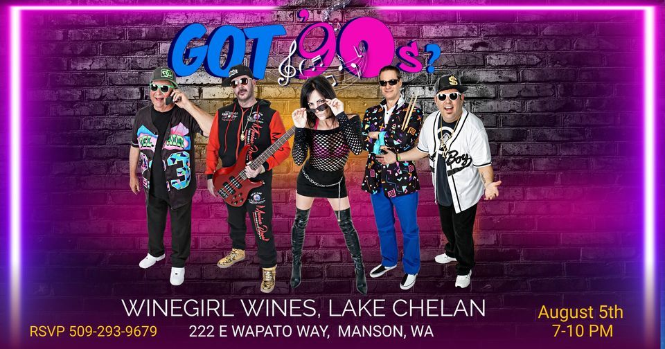 Live Music with Got90s on the WineGirl Wine Deck, Winegirl Wines, Lake