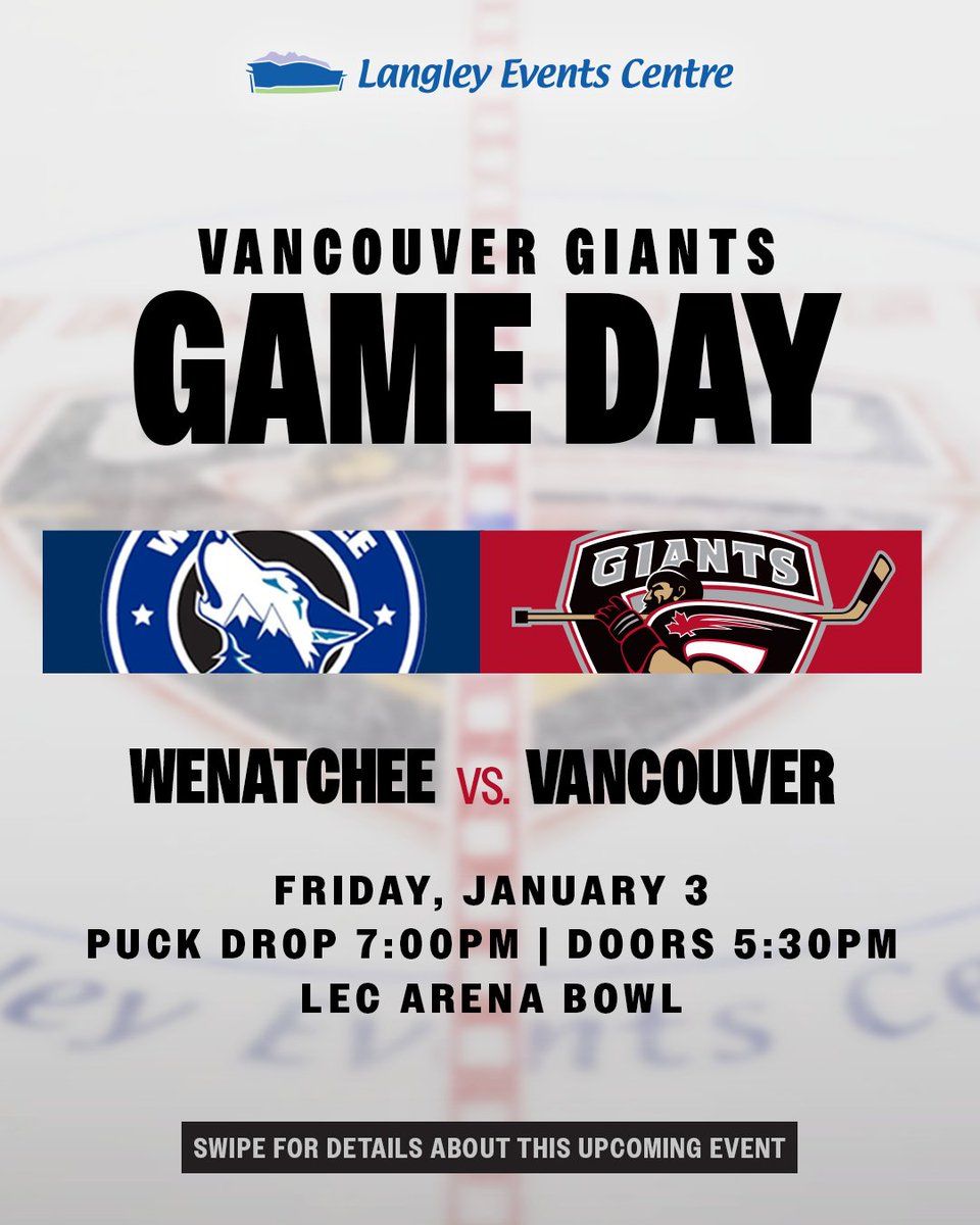 Vancouver Giants vs. Wenatchee Wild, 16 October | Event in Langley | AllEvents