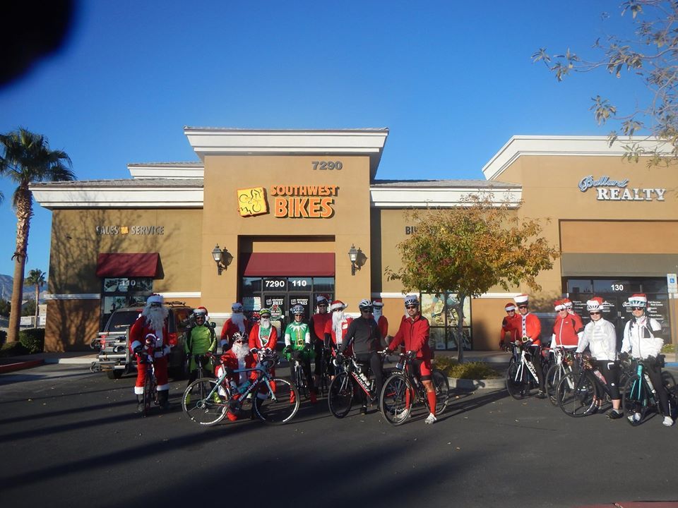 Annual Christmas Road Ride, Southwest Bikes, Las Vegas, December 24
