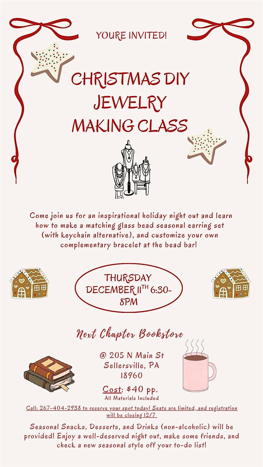 Christmas DIY Jewelry Making Class, 11 December | Event in Sellersville | AllEvents