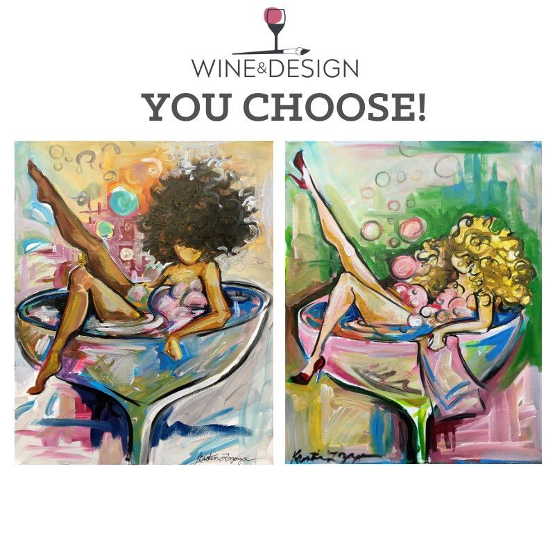 Bubbles are a Girls Best Friend, Wine & Design (Greensboro, NC