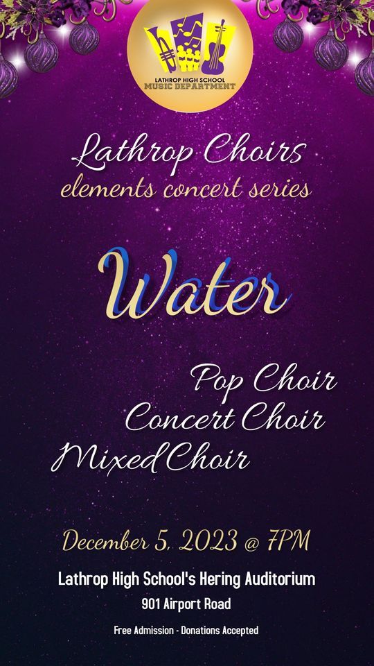 Lathrop Choir Concert, Hering Auditorium, Fairbanks, December 5 2023