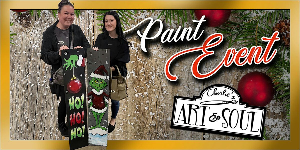 Painting Event @ Zach's Greenlee's Grichy Santa Christmas Porch Leaner, 11 December | Event in Hagerstown