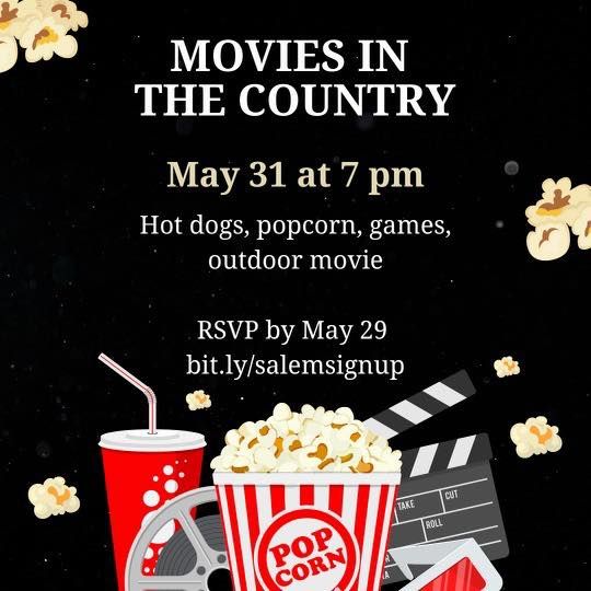 Movies in the Country, Salem Lutheran Church Brenham, TX, May 31 2023