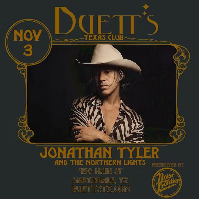 Jonathan Tyler and the Northern Lights w/ Hayden Redwine at Duetts