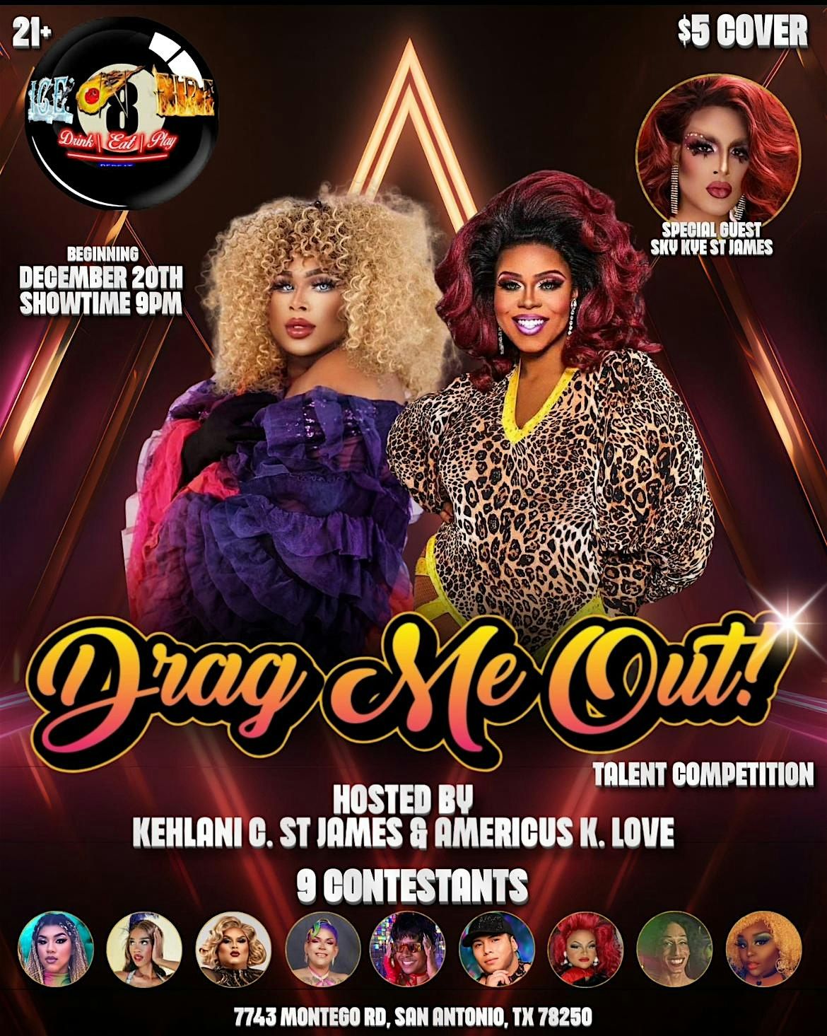 Copy of Ice on Fire Present: Drag Me Out, 20 December | Event in San Antonio | AllEvents