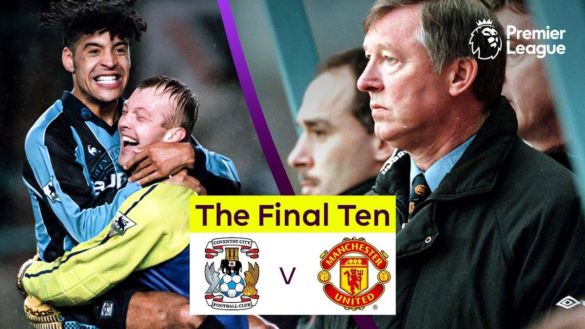 Manchester United vs Coventry City at Old Trafford Football Ground, Old ...