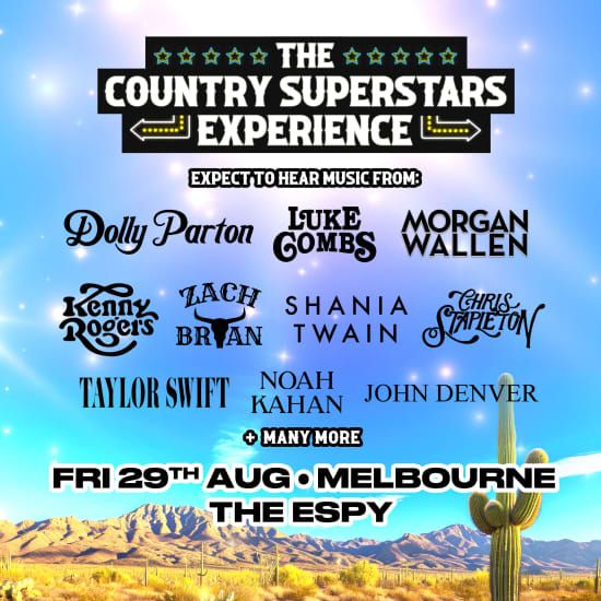 The Country Superstars Experience in Melbourne, 29 August | Event in Prahran | AllEvents