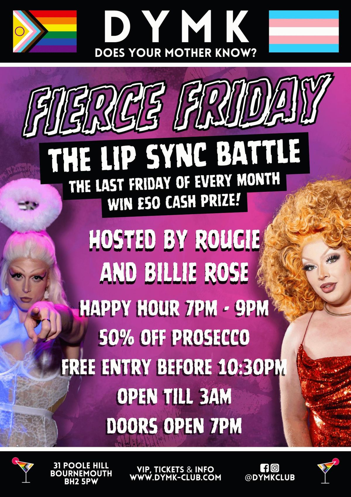FIERCE FRIDAY - DYMK Nightclub - WIN A £50 CASH PRIZE!!, 26 September | Event in Bournemouth | AllEvents
