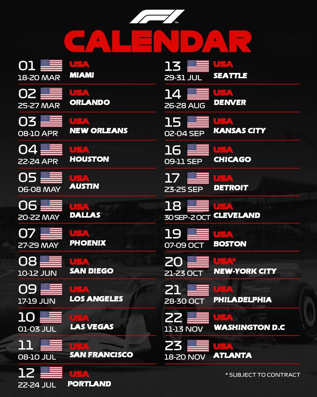 2026 Formula 1: US Grand Prix - Saturday, 23 October | Event in Austin | AllEvents