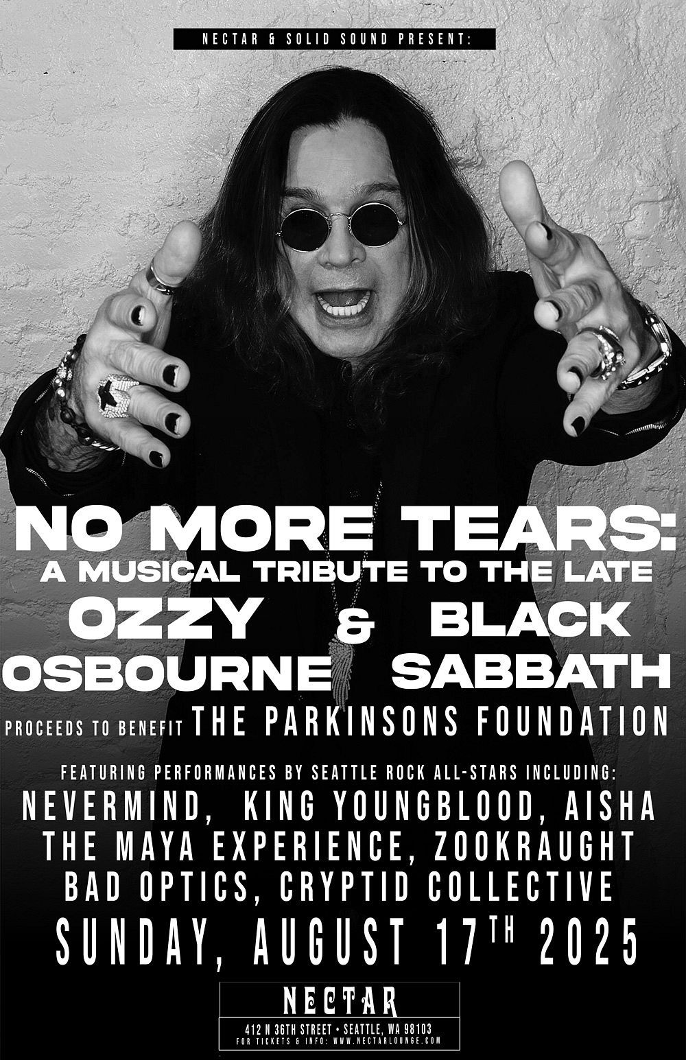 No More Tears - Tribute to Ozzy Osbourne and Black Sabbath | Event in Seattle | AllEvents