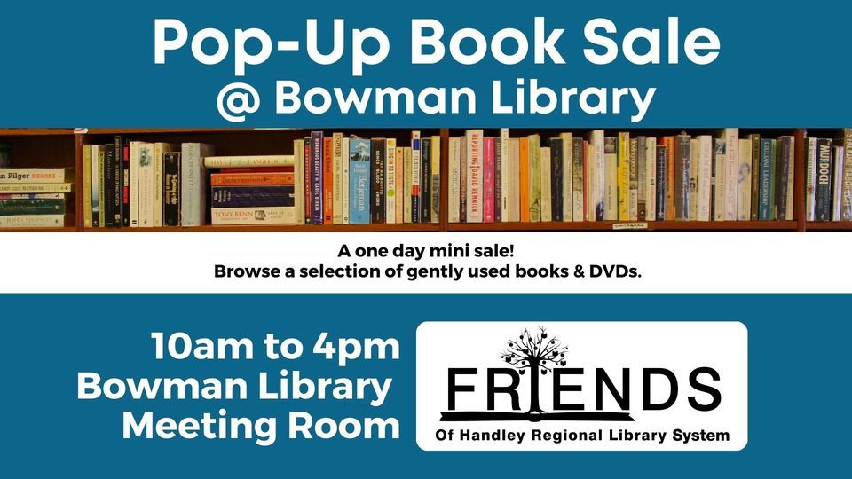 PopUp Book Sale Bowman Library, Bowman Library, Stephens City, 27