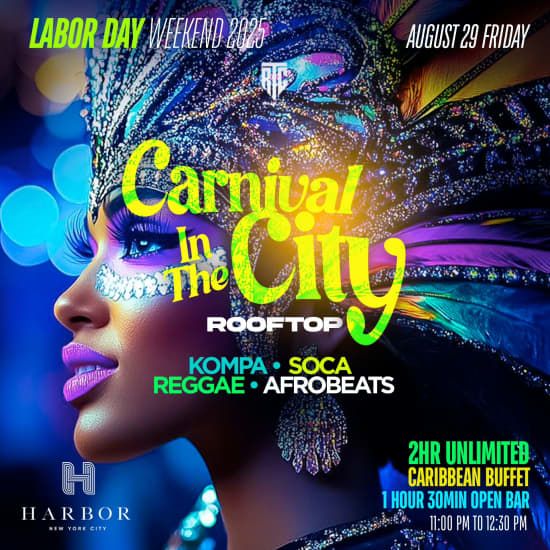 Carnival In The City Rooftop Party at Harbor NYC, 29 August | Event in Manhattan | AllEvents