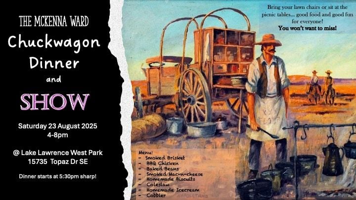 McKenna Ward Chuckwagon and Show, 23 August | Event in Yelm | AllEvents