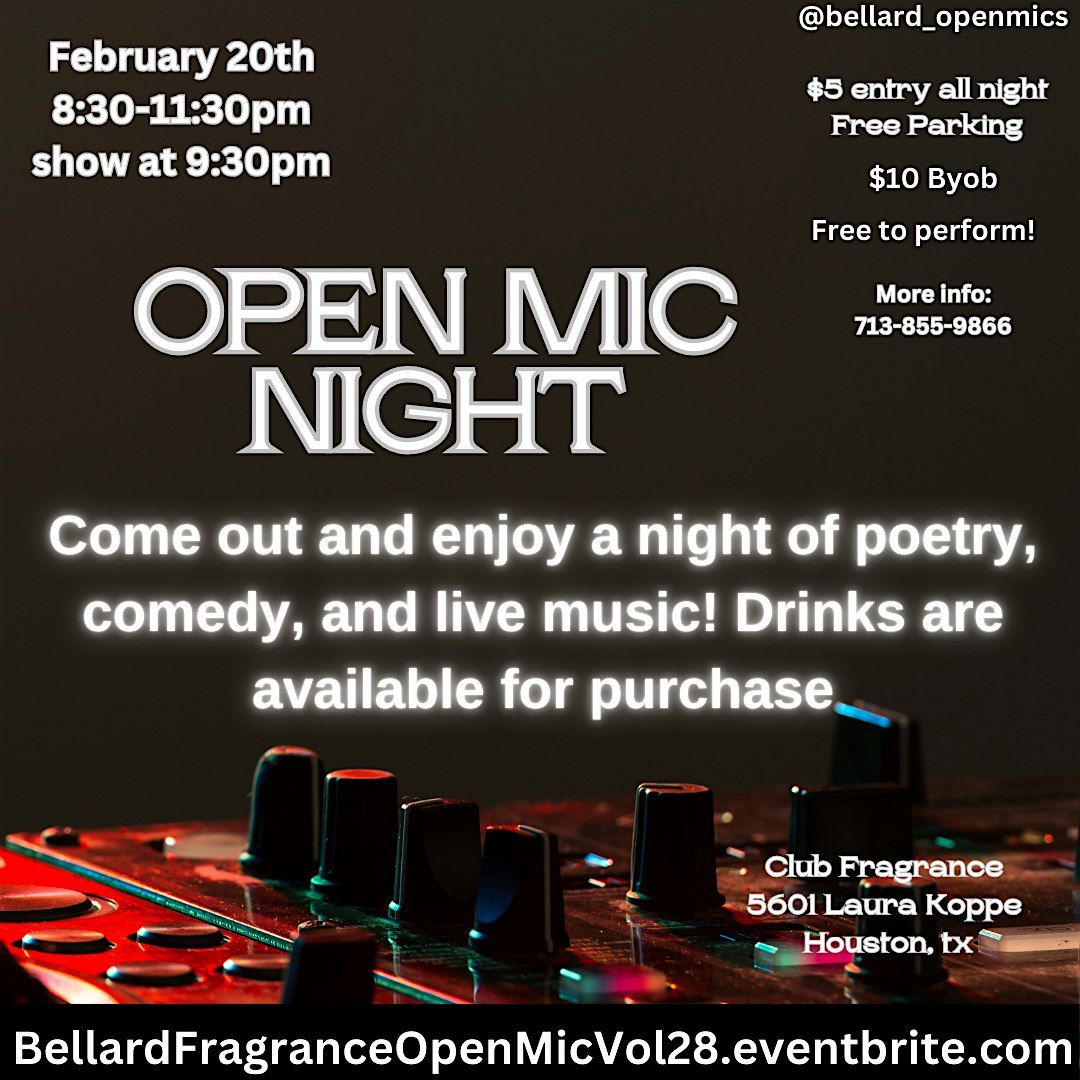 Open mic Night at Fragrance Sports Bar