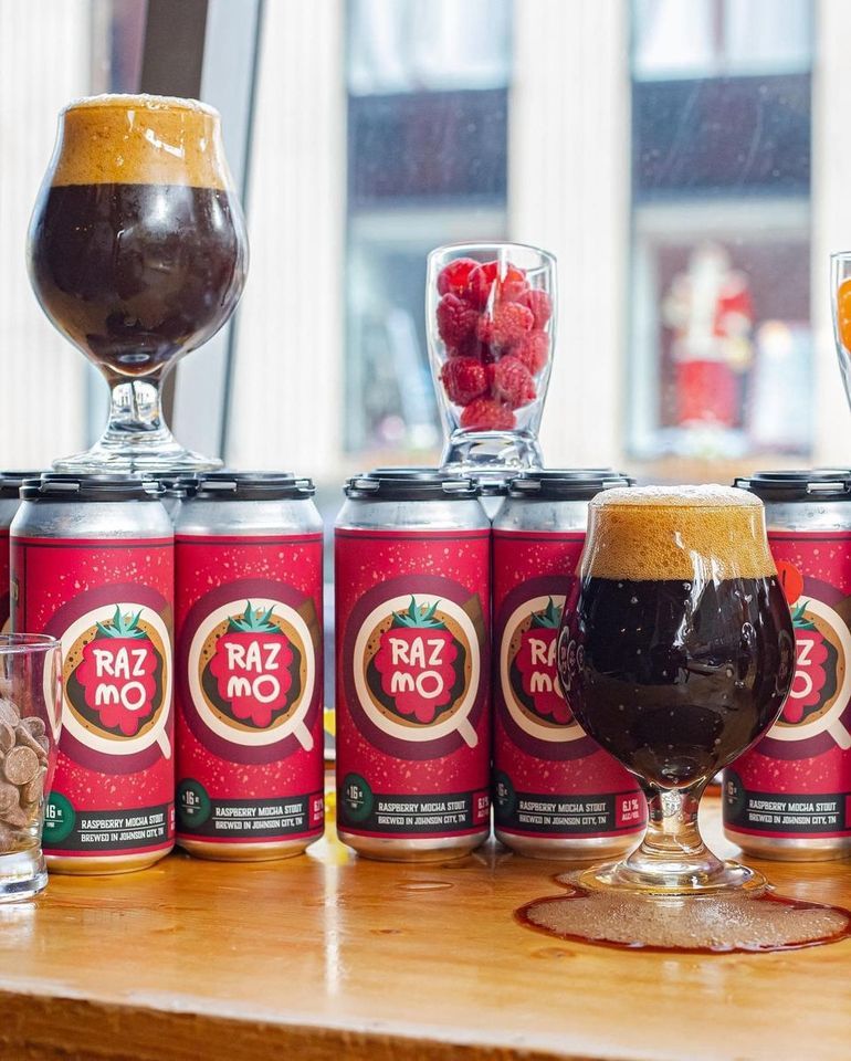 Beer Release Raspberry Mocha Stout and Cranberry Kick + Bingo Downtown!, Johnson City Brewing