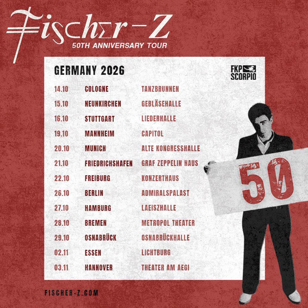 Fischer-Z Essen Tickets, 2 November | Event in Essen | AllEvents