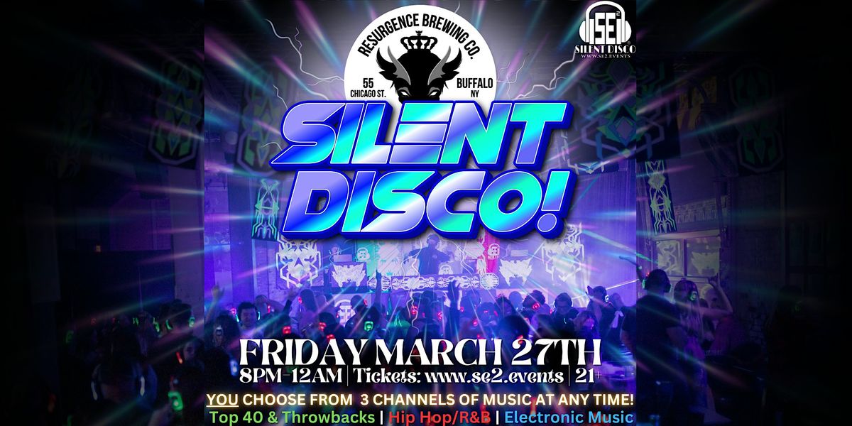 Silent Disco at Resurgence Brewing Company - 3/27/26, 27 March | Event in Buffalo | AllEvents