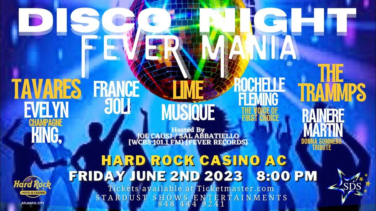 Disco Night Fever Mania at Sound Waves at Hard Rock Hotel and Casino Atlantic City, 23 August | Event in Atlantic City
